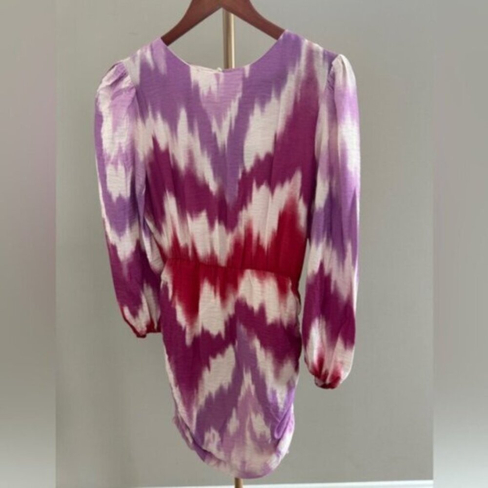 NWT Maje Paris dress in a gorgeous pink and red tie-dye print.
